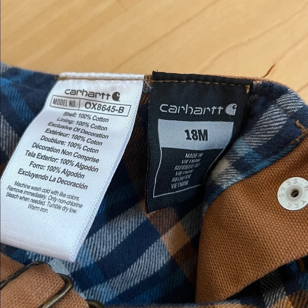 Carhartt Kids Tan Overalls